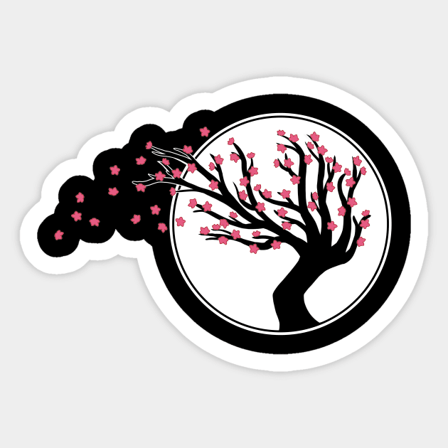 Cherry Blossom Sticker by TrevorBrenan